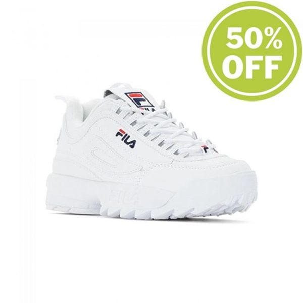 Fila Disruptor 2 Premium Wmn Women's Sneakers - White,NZ 498-83459